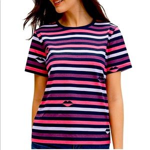 Kate Spade lip stripe t-shirt
